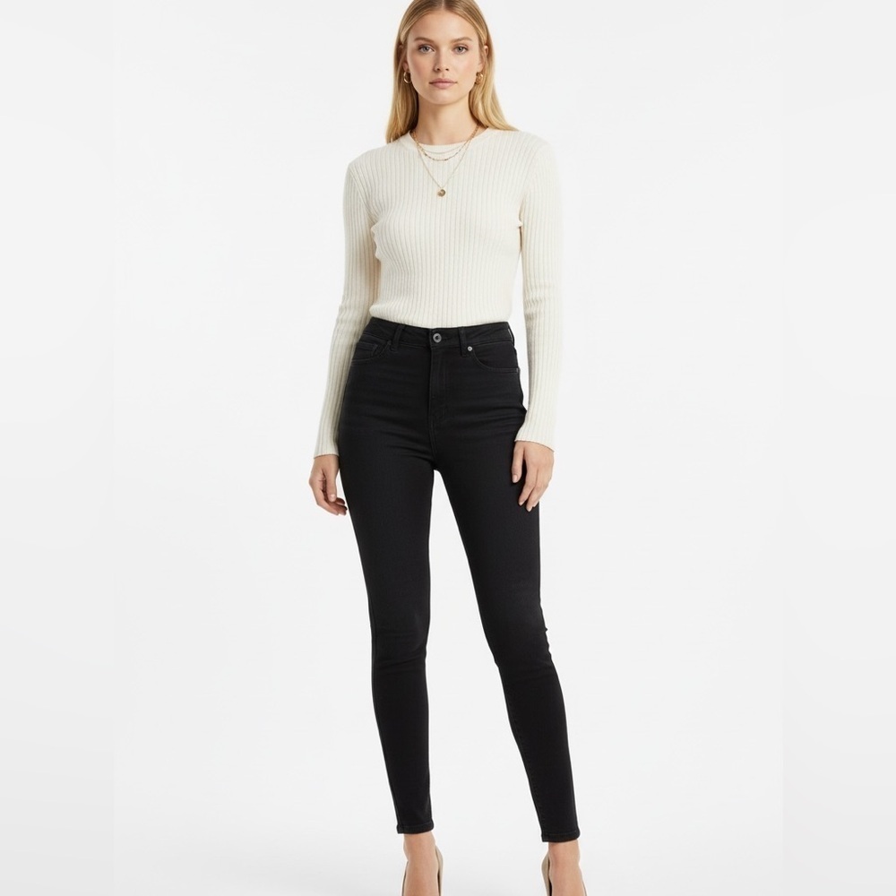 Sam Edelman The Stiletto High Rise Black Skinny Ankle Jeans NWT Size 27
